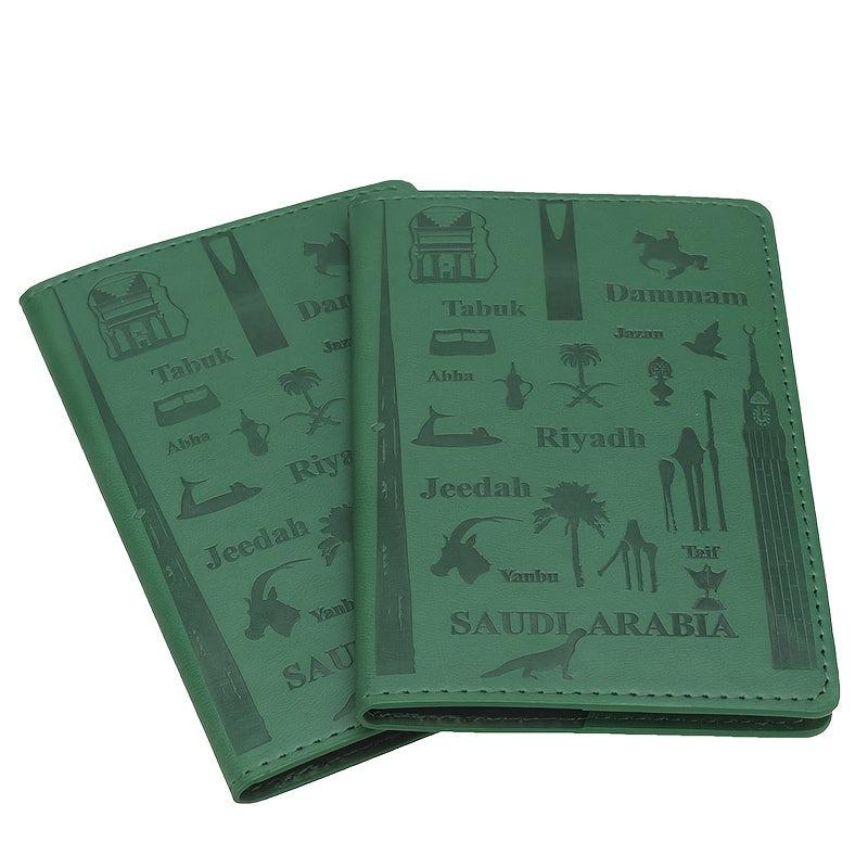 Embossed Passport Holder Card Case