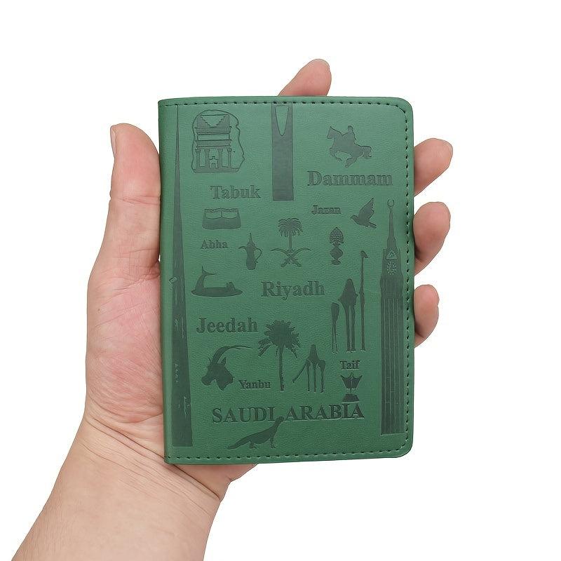 Embossed Passport Holder Card Case