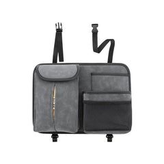 Car Backseat Organizer Kick Mats PU Leather Protector