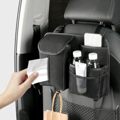 Car Backseat Organizer Kick Mats PU Leather Protector