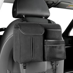 Car Backseat Organizer Kick Mats PU Leather Protector