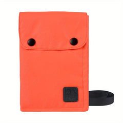 Nylon Travel Document Bag- Waterproof Passport Storage Coin Mobile Phone Bag