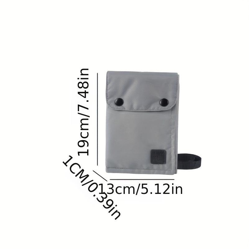 Nylon Travel Document Bag- Waterproof Passport Storage Coin Mobile Phone Bag
