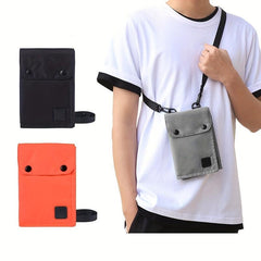 Nylon Travel Document Bag- Waterproof Passport Storage Coin Mobile Phone Bag