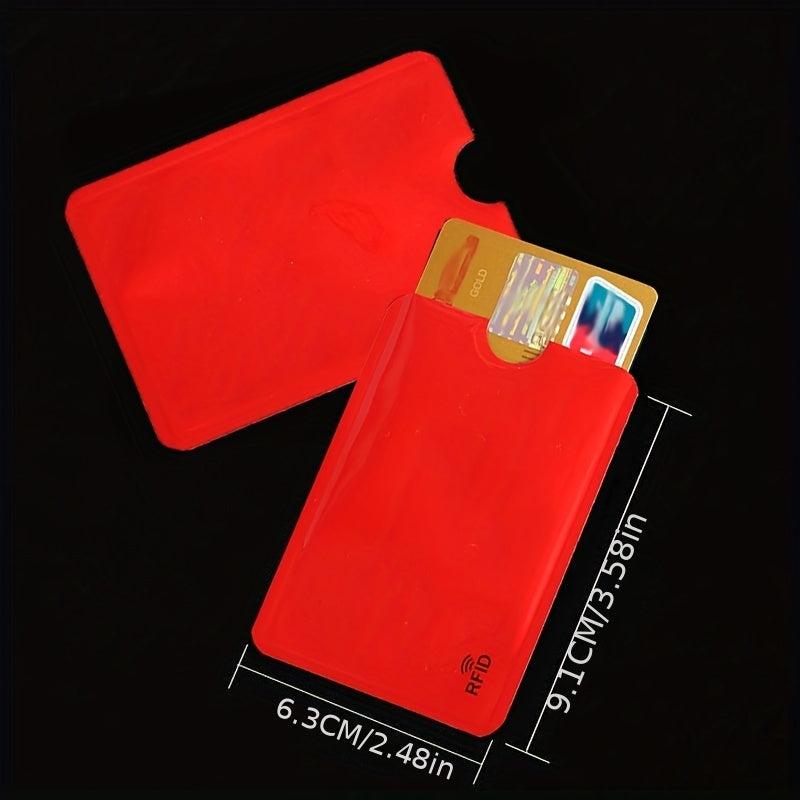 10pcs RFID Credit Card Protector Aluminum Foil Bank Card Holder