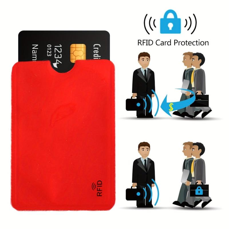 10pcs RFID Credit Card Protector Aluminum Foil Bank Card Holder
