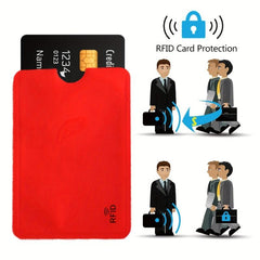10pcs RFID Credit Card Protector Aluminum Foil Bank Card Holder