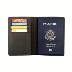 Leather Passport Holder RFID Blocking