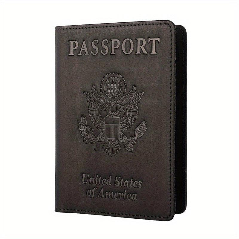 Leather Passport Holder RFID Blocking