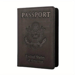 Leather Passport Holder RFID Blocking