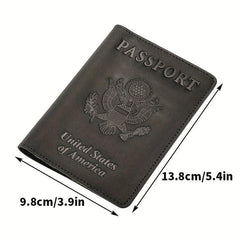 Leather Passport Holder RFID Blocking