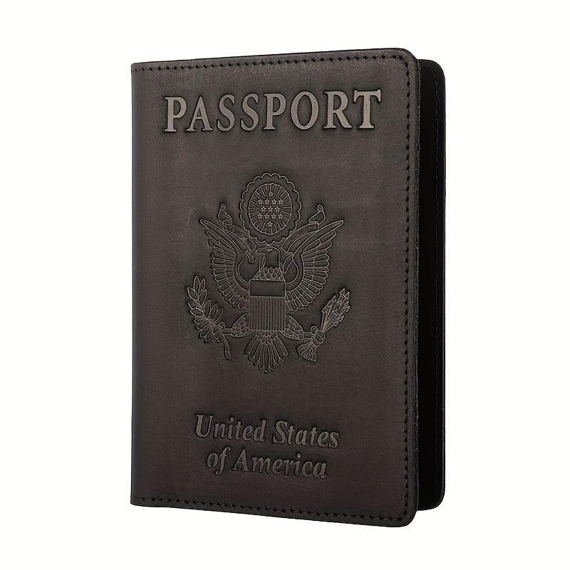 Leather Passport Holder RFID Blocking