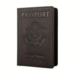 Leather Passport Holder RFID Blocking