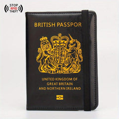 RFID Blocking Passport Holder PU Leather Cover