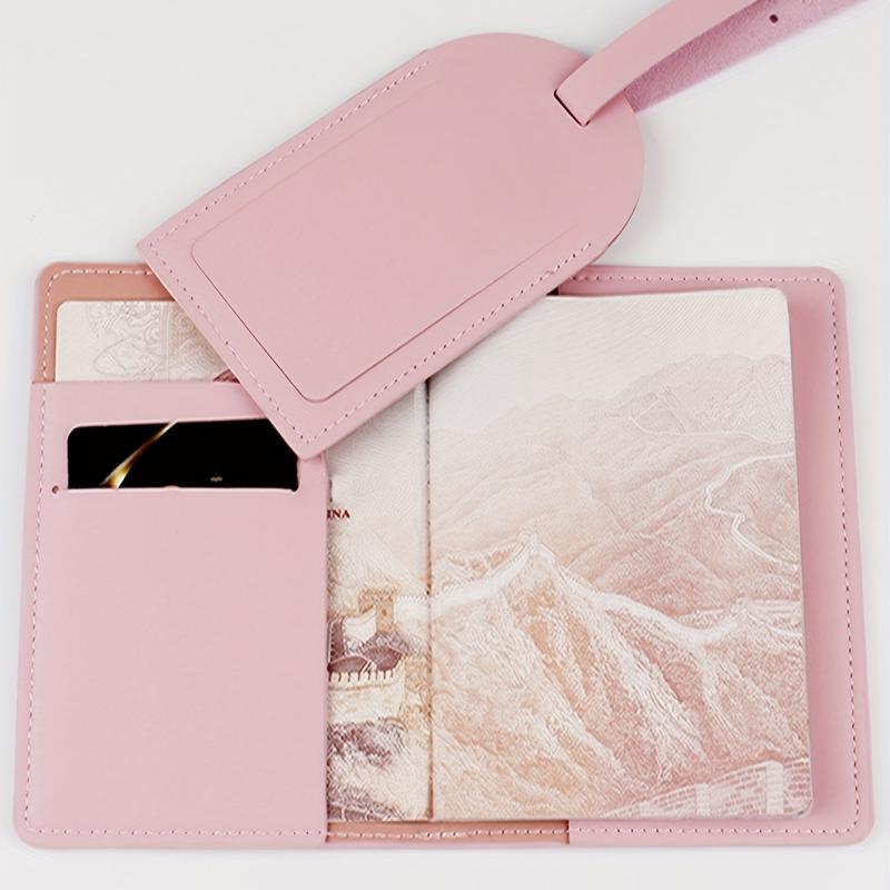 Travel Passport Holder Luggage Tag Set