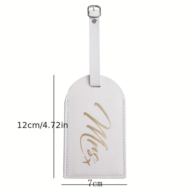 Leather Aircraft Luggage Tag with Boarding Pass Holder