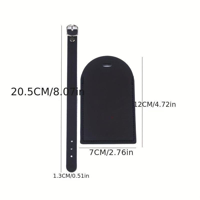 Leather Aircraft Luggage Tag with Boarding Pass Holder