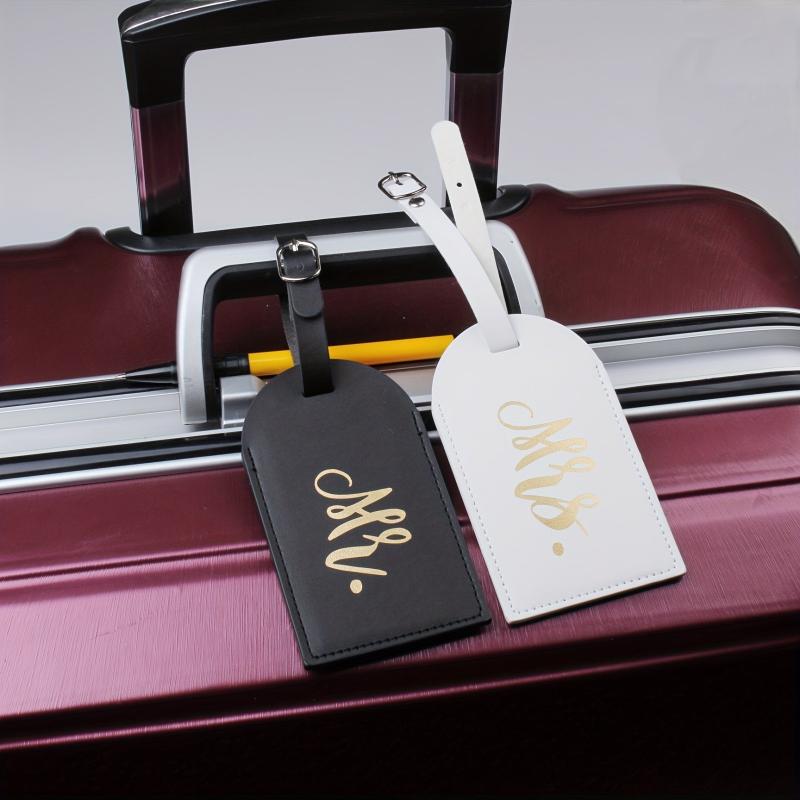 Leather Aircraft Luggage Tag with Boarding Pass Holder