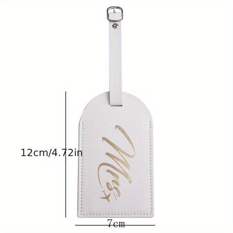 Leather Aircraft Luggage Tag with Boarding Pass Holder