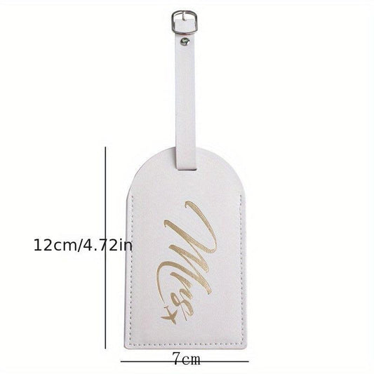 Leather Aircraft Luggage Tag with Boarding Pass Holder