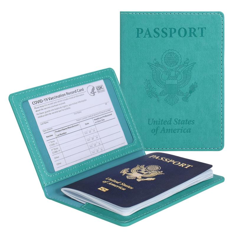 Business PU Leather card Travel Passport Bag