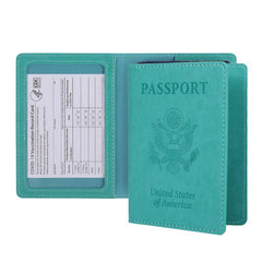 Business PU Leather card Travel Passport Bag
