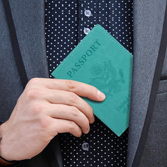 Business PU Leather card Travel Passport Bag