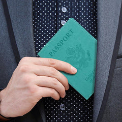 Business PU Leather card Travel Passport Bag