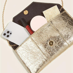 Vintage Evening Bag Golden Clutch Purse Formal Handbag