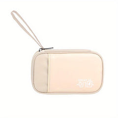 Portable Storage Bag for Data Cables and Passport Holder