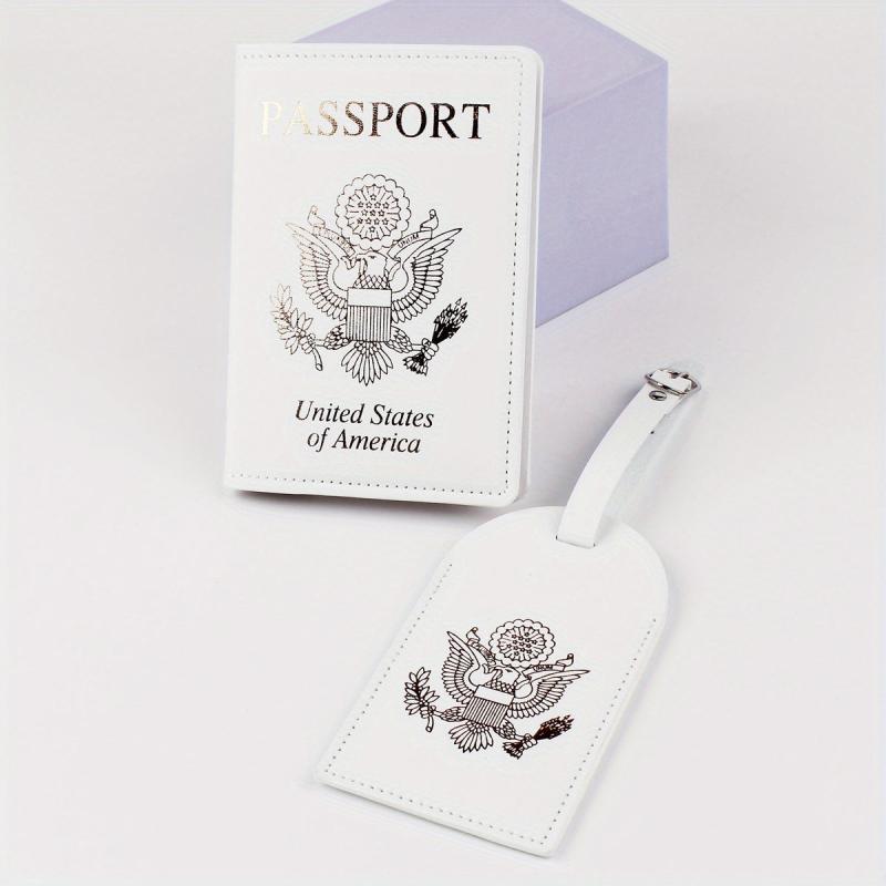2pcs Travel Passport Holder with Luggage Tag Set