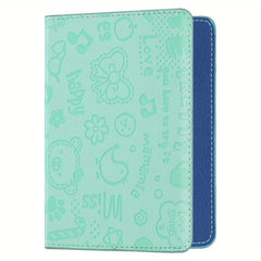 Cute Cartoon Travel Passport Holder Cover