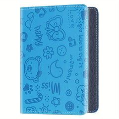 Cute Cartoon Travel Passport Holder Cover
