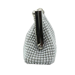 Rhinestone Evening Frame Bag Beads Clutch Chain Purse