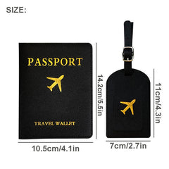 Luggage Tag Passport Holder Set with Cover