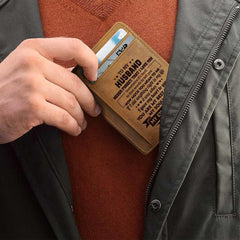 Vintage PU Leather RFID Blocking Card Case Wallet