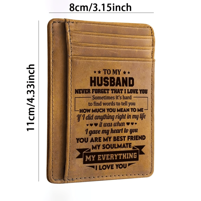 Vintage PU Leather RFID Blocking Card Case Wallet