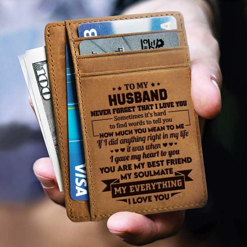 Vintage PU Leather RFID Blocking Card Case Wallet