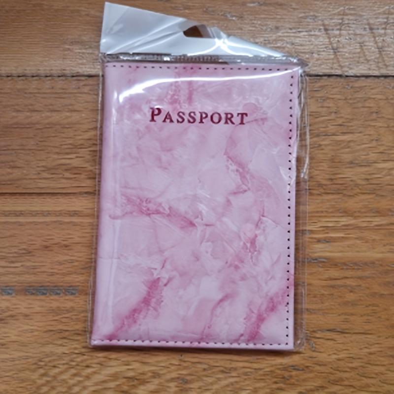Marble Pattern Passport Holder Travel Accessories