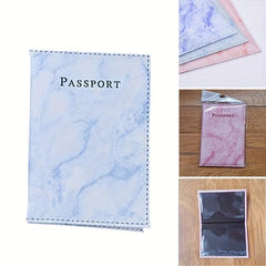 Marble Pattern Passport Holder Travel Accessories