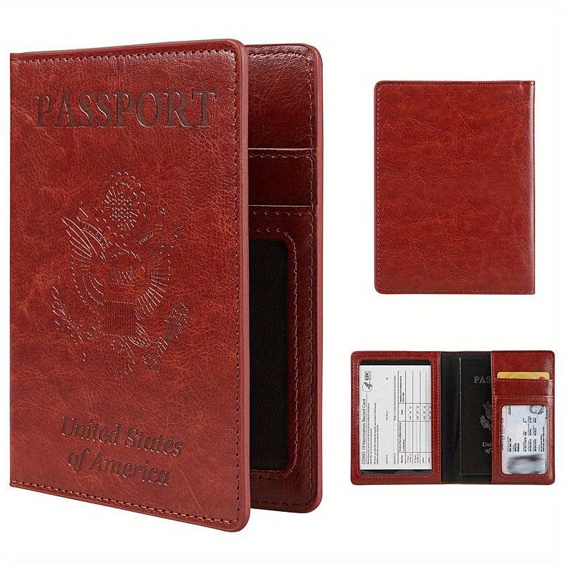 Slim Travel Passport Holder with Card Slot