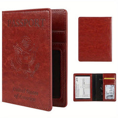 Slim Travel Passport Holder with Card Slot