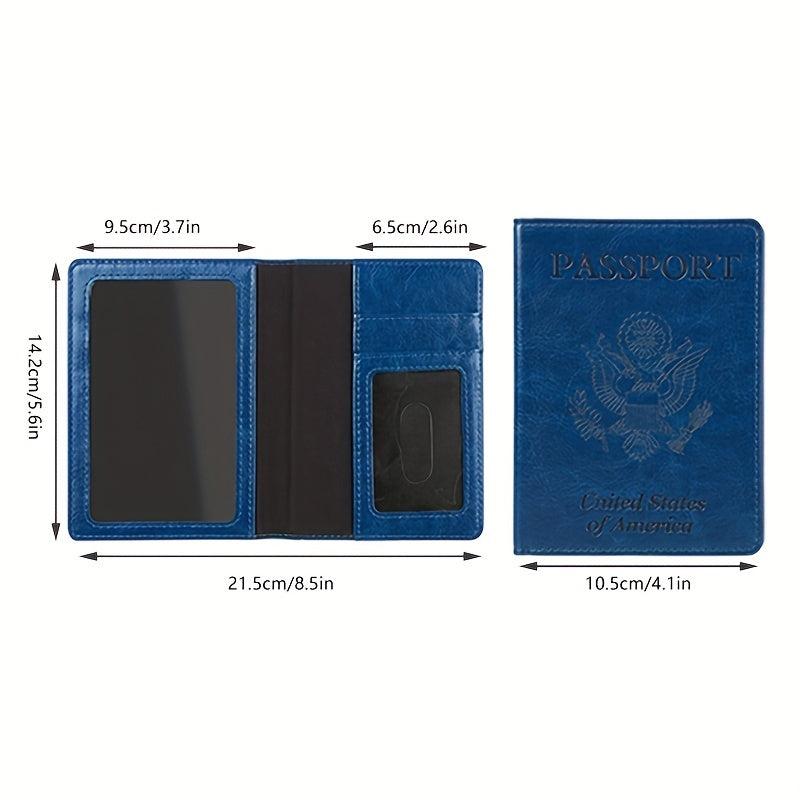 Slim Travel Passport Holder with Card Slot