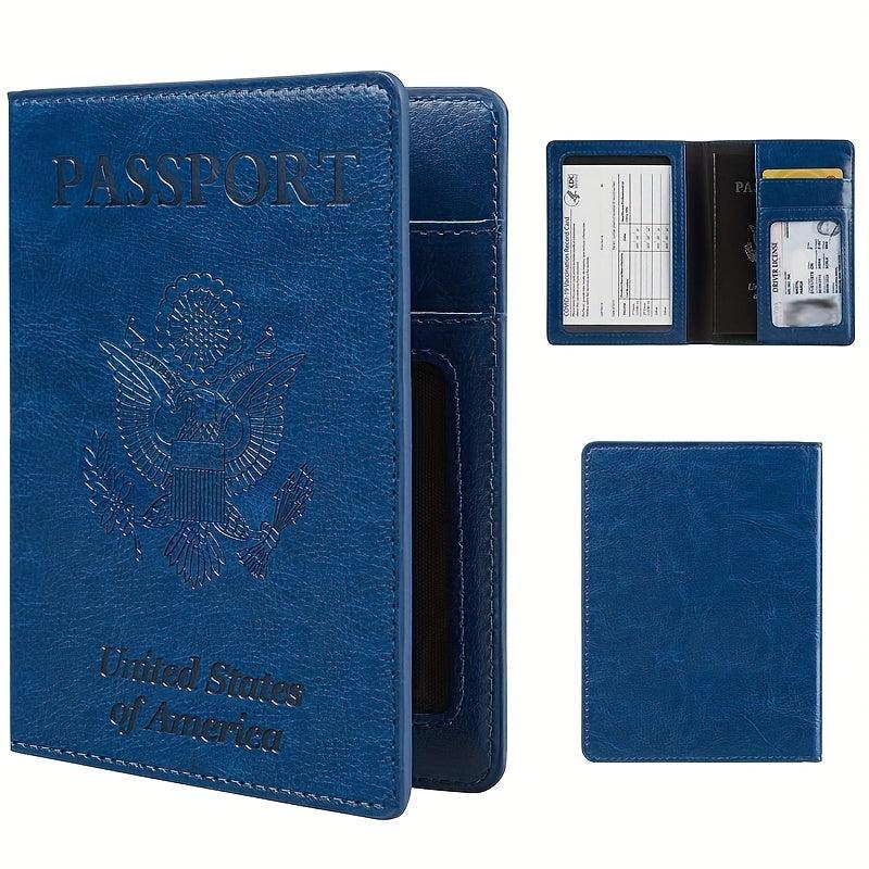 Slim Travel Passport Holder with Card Slot
