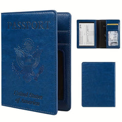 Slim Travel Passport Holder with Card Slot