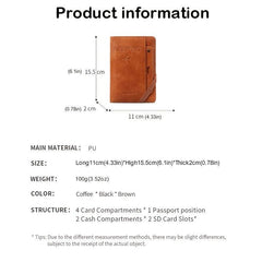 RFID Protected Passport Bag with Card Storage