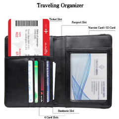 Australia Passport Cover with Vaccine Card Slot Travel Wallet