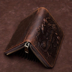 Large Capacity Leather Passport Holder Cowhide Material