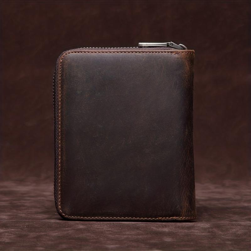 Large Capacity Leather Passport Holder Cowhide Material