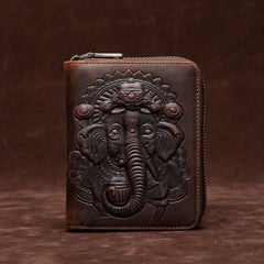 Large Capacity Leather Passport Holder Cowhide Material